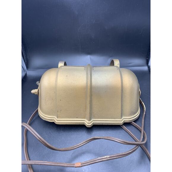 Vtg Gold Tone Plastic Headboard Lamp Bed Reading Night Light Art Deco 9” X6.5” - Picture 4 of 6